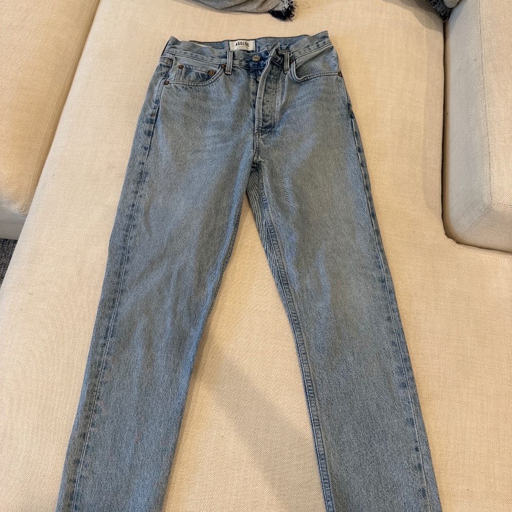 Agolde “Riley Crop” Raw Hem
